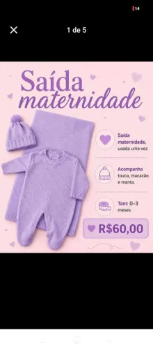 Saída maternidade menina