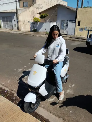 Scooter elétrica, bike elétrica, triciclo elétrico.