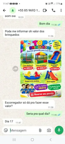Aluguel de brinquedos