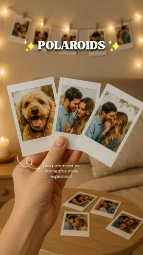 Fotos Polaroid Com Imã para Geladeira