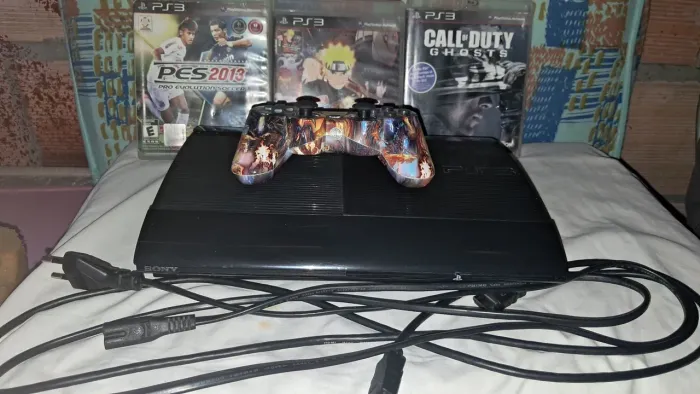Super Kit PS3 Super Slim Desbloqueado HEN + 5 Jogos Físicos + GTA V Online Ativo