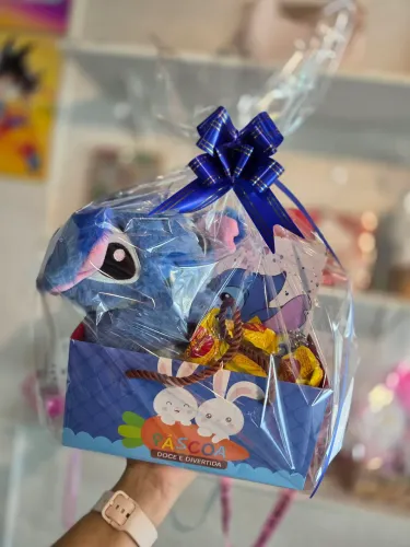 Stich Soninho Cesta Páscoa 