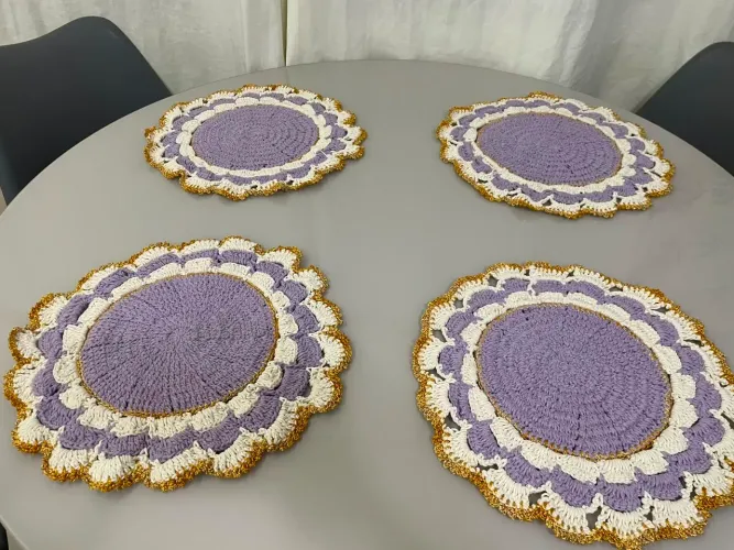 Jogo americano Souplats artesanais para deixar sua mesa ainda mais bonita! ?