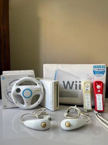 NINTENDO WII COMPLETO COM CAIXA