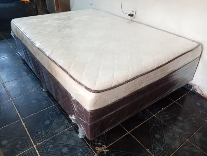 Cama Box Casal De Molas Higenizada