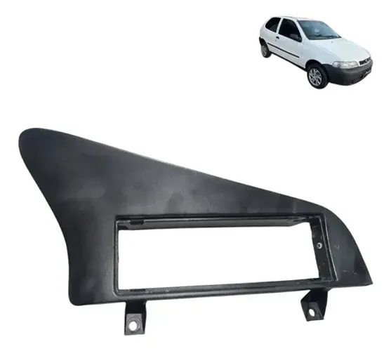 Moldura Painel Acabamento Radio Fiat Palio 1996 2005 Preto