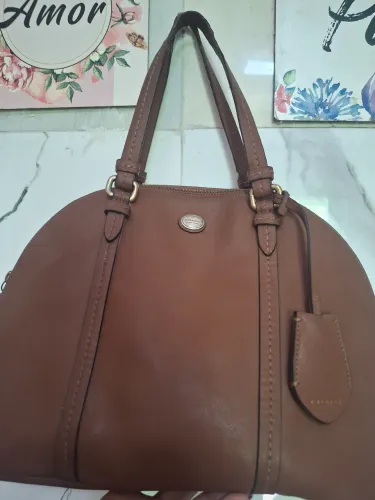 Vendo bolsa coach original toda em couro