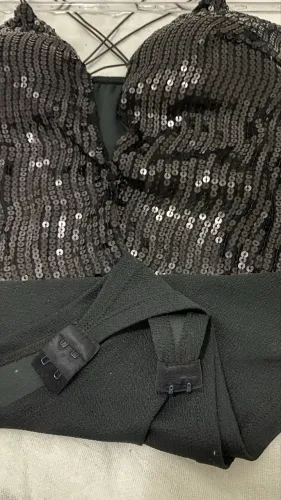 Body preto com lantejoulas (NOVO)
