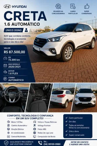 Hyundai Creta Action 1.6 16V Flex AUT 2021