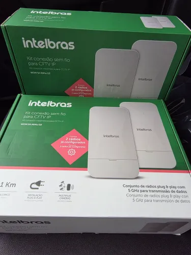 02 Kit com 02 rádio wom mimo Intelbras