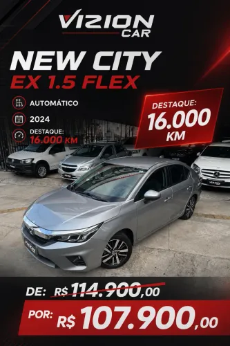 Honda City Sedan EXL 1.5 Flex 16V 4P Aut. 2019
