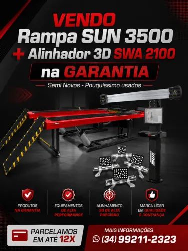 Rampa Alinhamento SUN + Alinhador 3D - SEMINOVO 3 MESES USO