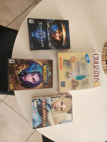 Jogo pc Big Box Blizzard warcraft StarCraft civilization Guild wars original