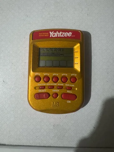 yahtzee handheld electronic game gold edition