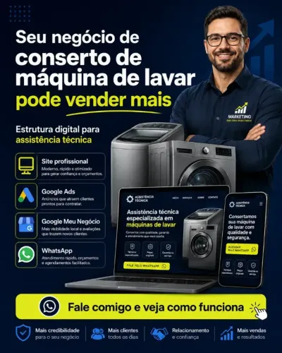 Para Assistências Máquinas de lavar - Geladeira - Ar-condicionado