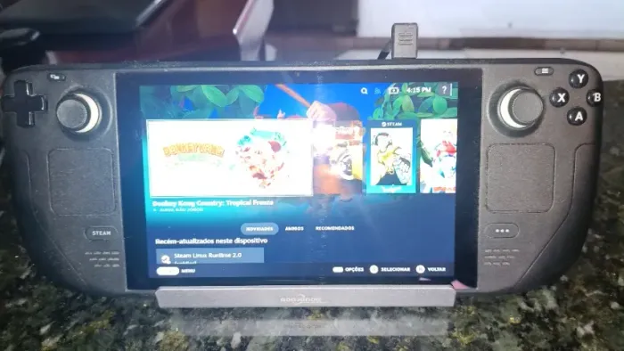 Steam Deck 256Gb Com Case várias saídas.