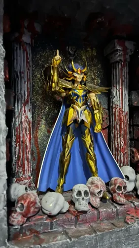 Bandai Cloth Myth Cavaleiros do zodíaco - máscara da morte de câncer original