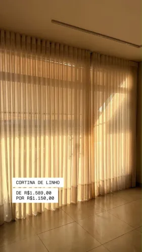 Cortina de linho