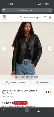 Jaqueta Tam P - Blue Steel - Nunca usada