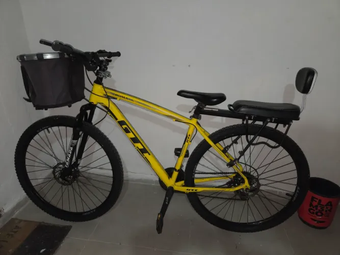 Bicicleta GTI Roma amarela aro 29