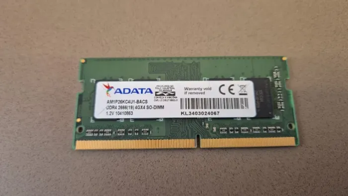 Memória RAM 4GB Adata 2666mhz - Notebook