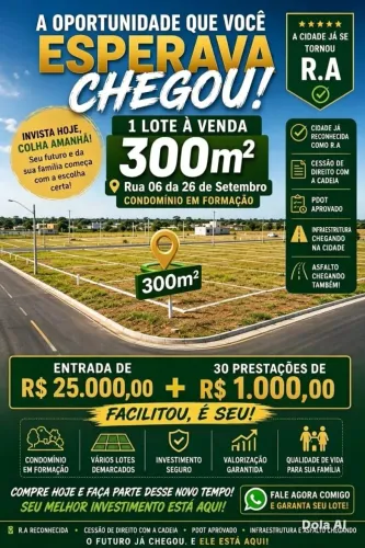 Vendo lote parcelado 26 de setembro