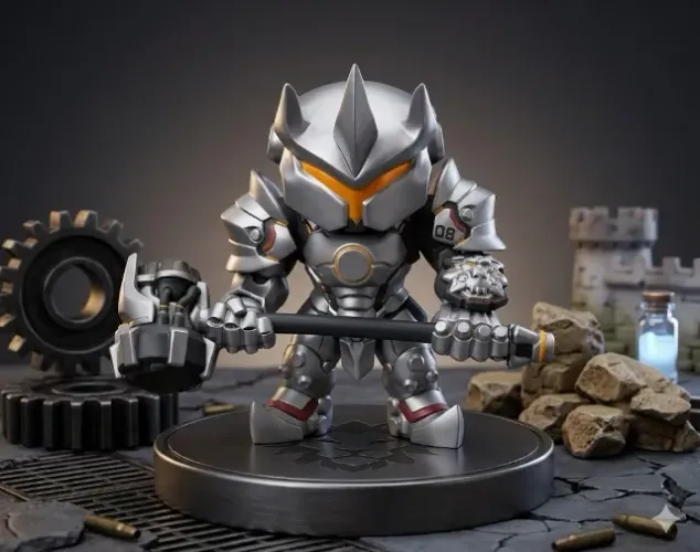 Boneco Overwatch - Funko Pop Reinhardt