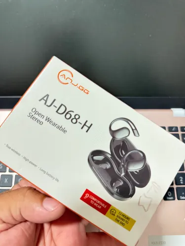 Fone Bluetooth de gancho ideal para prática de exercícios com bateria de até 12h00