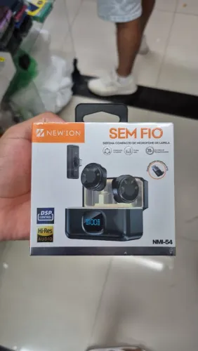 Microfone lapela duplo newton