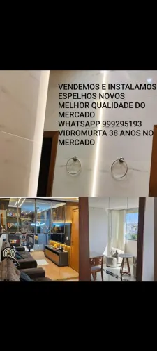 Espelhos novos e instalados