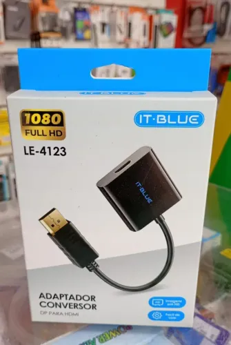 Adaptador Conversor DisplayPort para HDMI Full HD 1080p - Novo
