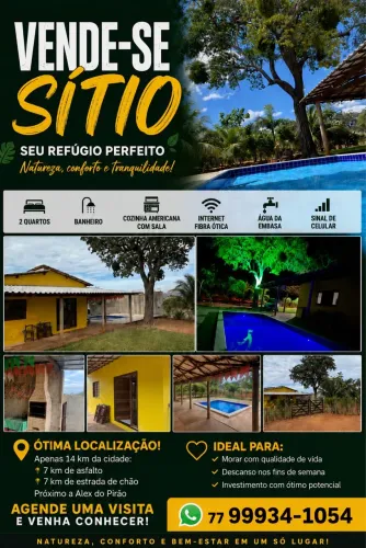 VENDE-SE SÍTIO - PRONTO PARA MORAR E APROVEITAR!