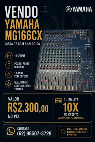 Mesa Analógica Yamaha MG166CX
