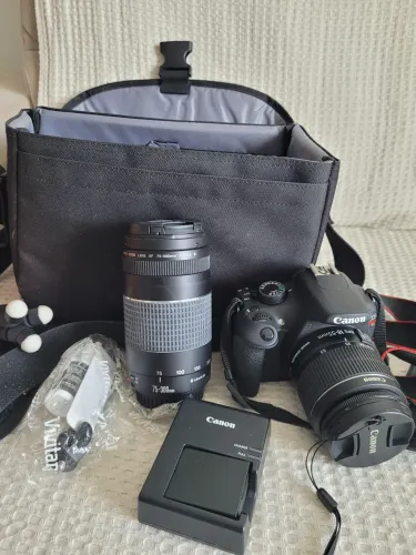 Kit Câmera Canon T5 com lentes 