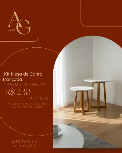 Kit Mesa de Canto Trançada