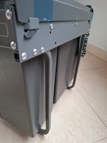 Leixeira Dupla Embutir Hafele 30L para Cozinha