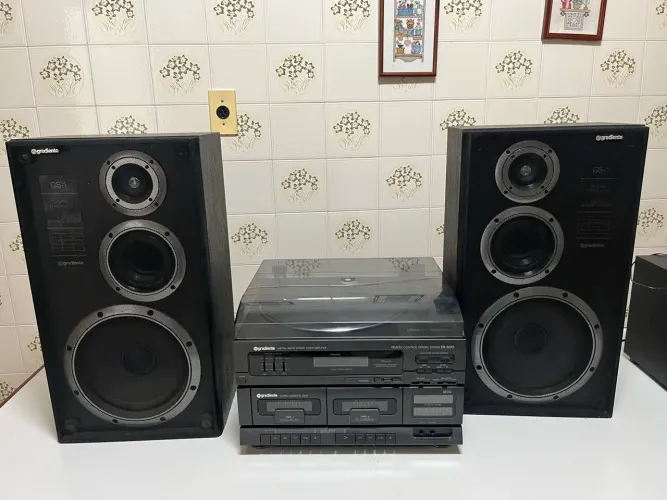 SISTEMA GRADIENTE DS-500 + CAIXAS GS-1 (Rara - Anos 80)
