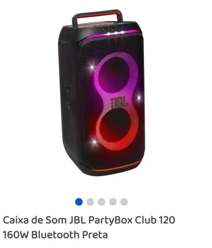 Caixa de som JBL Partybox 120 + Bateria extra