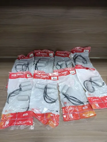 Capacitor 10uF 250V novo - R$ 5 cada (tenho vários)