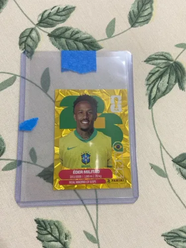 Figurinha Gold Crumple Eder Militao Original Panini America