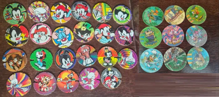 Lote Tazos Animaniacs e Tiny Toons