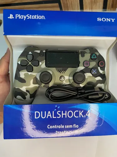 Controle de ps4 marrom camuflado