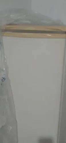 Geladeira usada, trocar borracha e pé da porta 