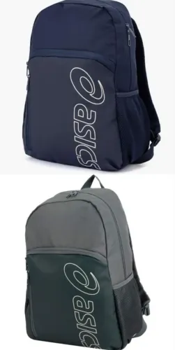 Mochila Asics (cores verde ou azul escuro)