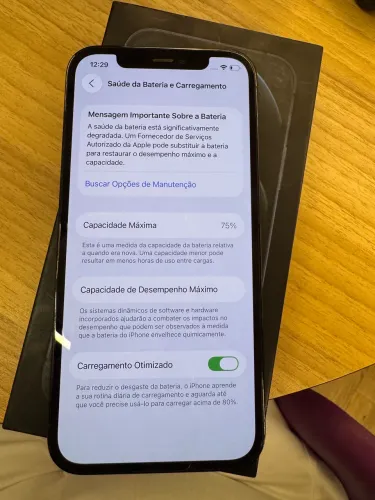 iPhone 12 Pro 512g bateria 75%