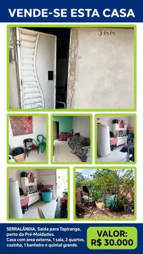 CASA EM SERROLANDIA PERTO DA PRÉ MOUDADOS