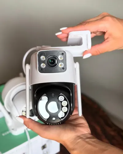 CÂMERA DE SEGURANÇA LENTE DUPLA 360 