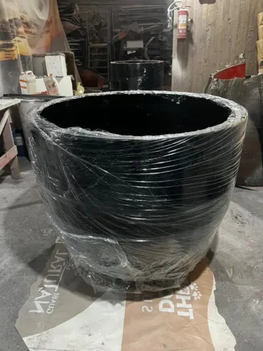 Vaso Gigante Fibra 110x120cm Preto