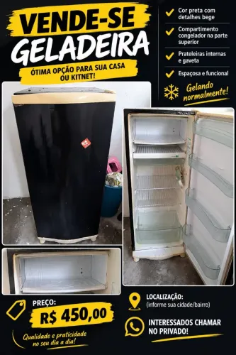 vende-se geladeira 