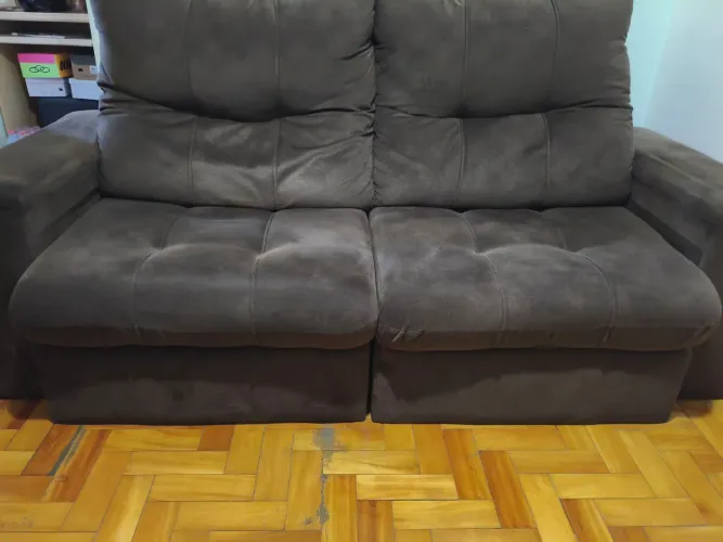 Vendo Sofá 2 lugares - Reclinável Suede